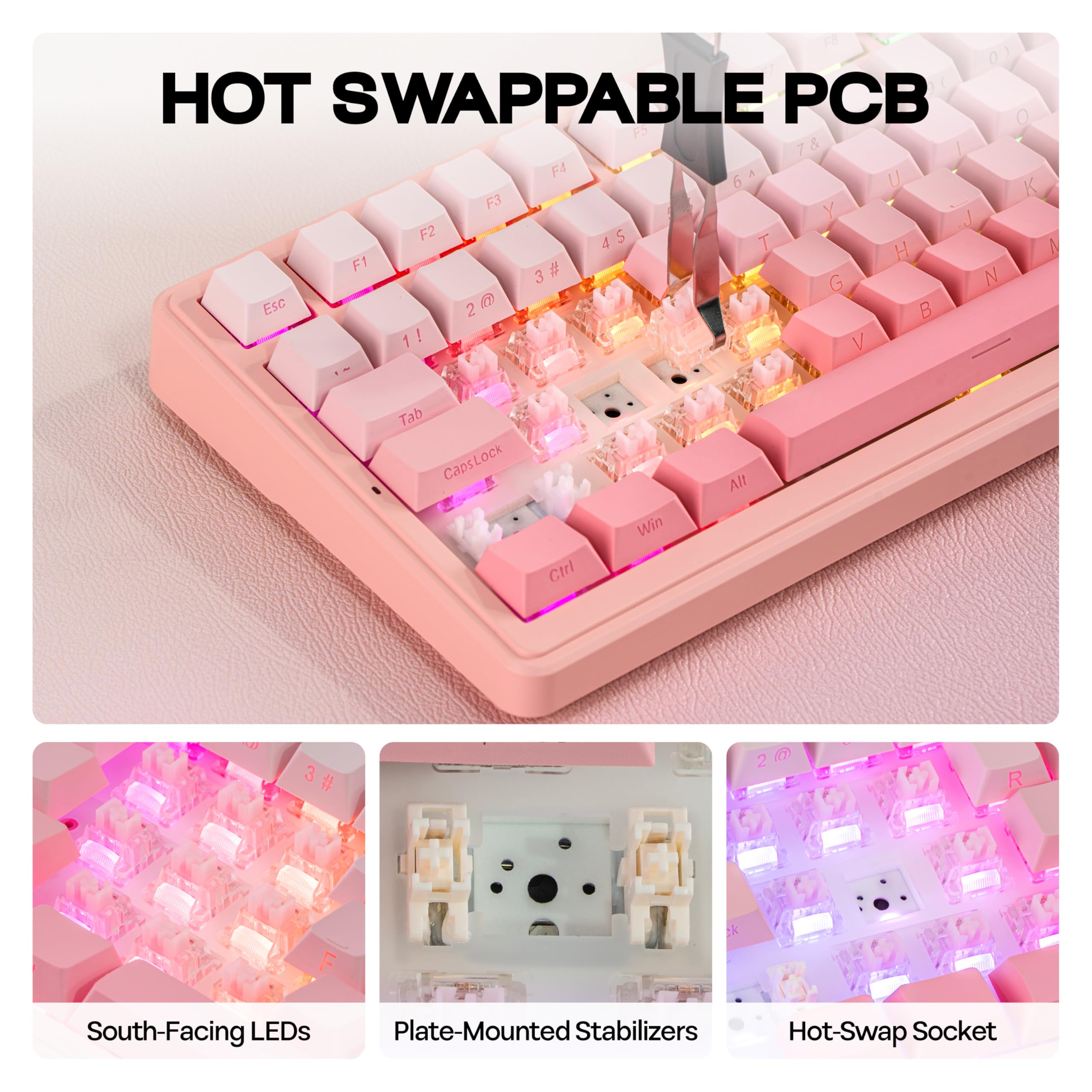 Amazon.com: MechLands Aula F108 100% Wireless Gaming Keyboard